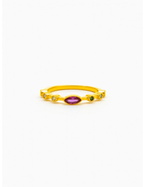 ANILLO CONTRASTE PLATA DE LEY