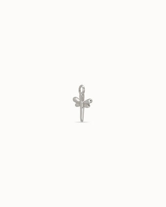 Charm de piercing bañado en plata de ley de libélula, Platea