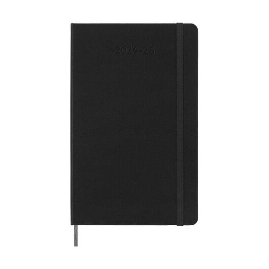 Agenda 18 meses Moleskine día/pág L 24-25 negro