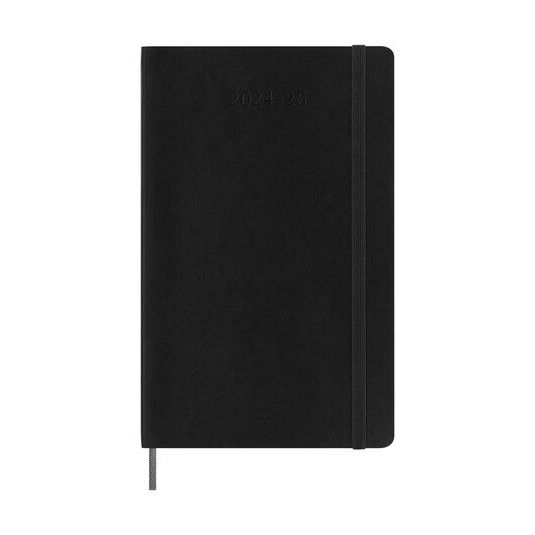 Agenda 18 meses Moleskine día/pág L 24-25 negro