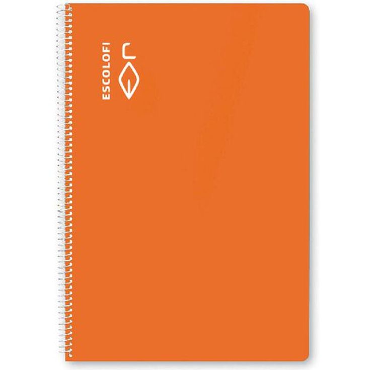 Libreta espiral Escolofi 50 hojas 4x4 naranja