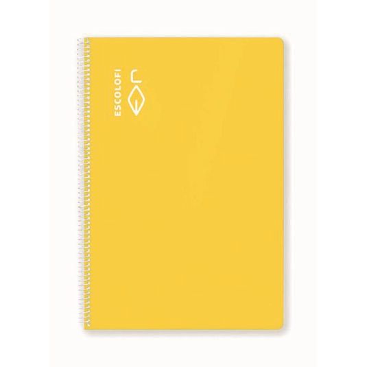 Libreta espiral Escolofi Folio 100 hojas cuadrícula 4x4 con 