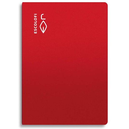 Libreta grapada Escolofi folio 50 hojas 4x4 rojo