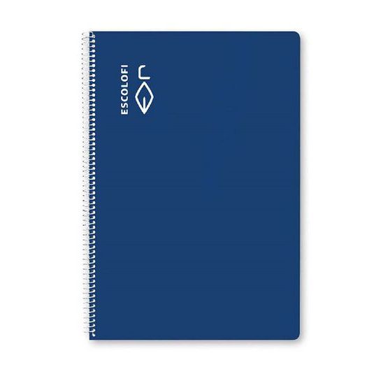 Libreta espiral Escolofi Folio 100 hojas cuadrícula 4x4 con 