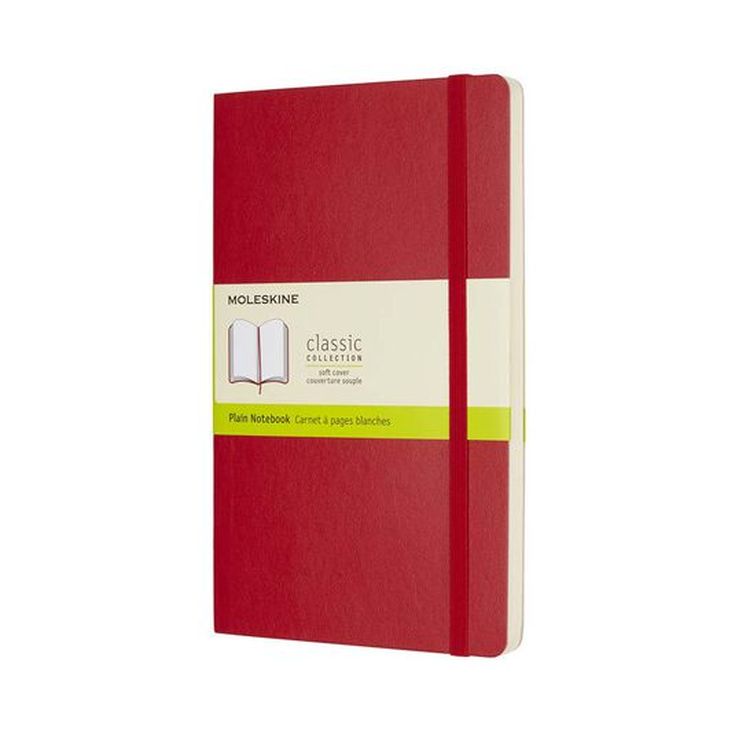 Libreta Moleskine Soft L liso rojo