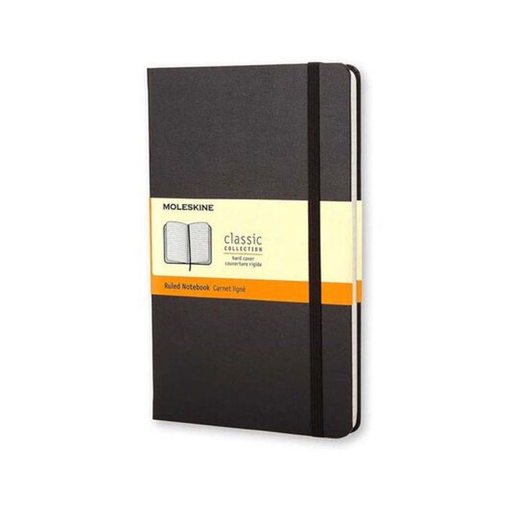 Libreta Moleskine P raya negro