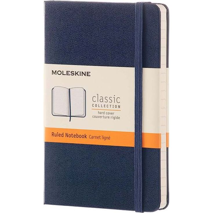 Libreta Moleskine P raya azul