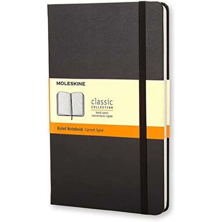 Libreta Moleskine L raya negro