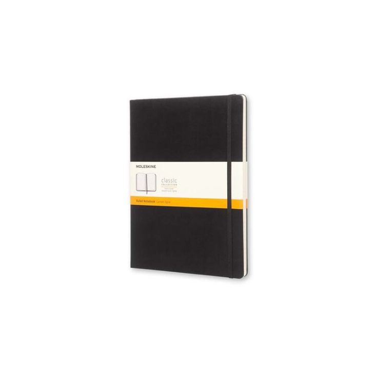 Libreta Moleskine XL raya negro