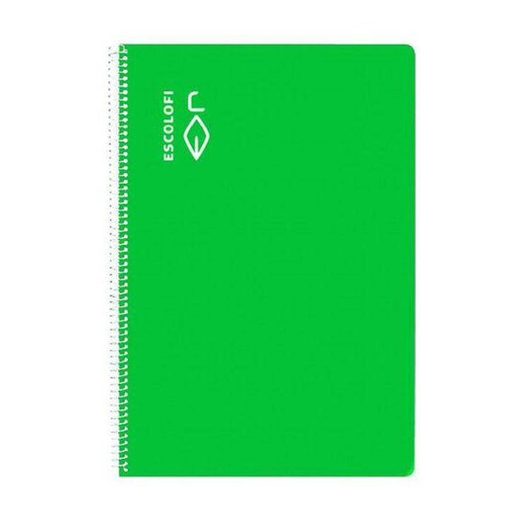 Libreta espiral Escolofi Folio 100 hojas cuadrícula 4x4 con 