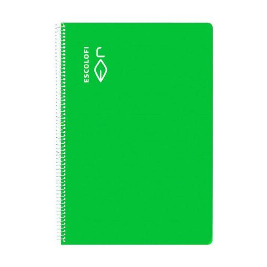 Libreta espiral Escolofi Folio 100 hojas cuadrícula 4x4 con 