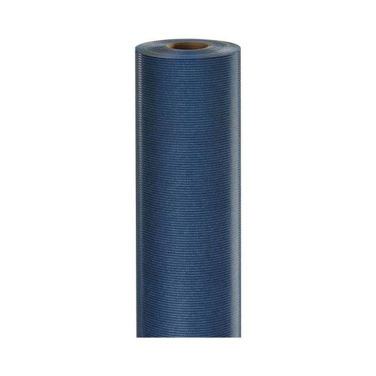 Rollo de papel kraft Darwin azul oscuro 50m