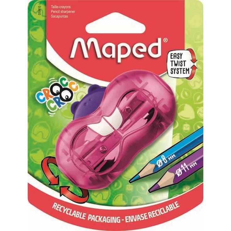 Sacapuntas 2 agujeros Maped Croc Croc Twist