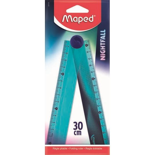 Regla Plegable Maped Nightfall 30 cm