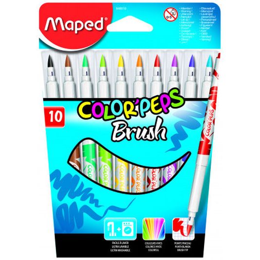 Rotuladores Pinzel Maped 10 colores