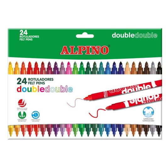 Rotulador Alpino Double Double 20+4 Colores