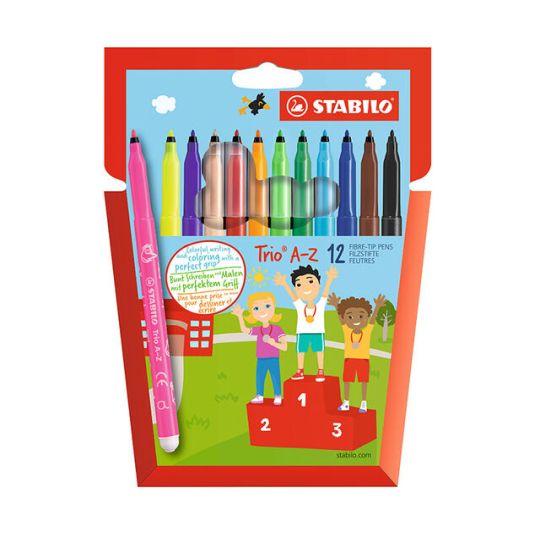 Rotuladores Stabilo Trio A-Z 12 colores