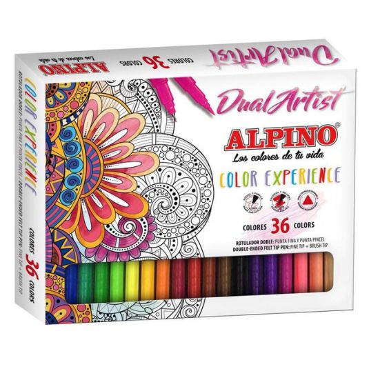 Rotuladores Alpino Dual Artist C.Experience 36 colores