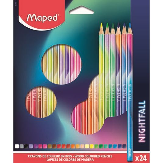Lápices Maped Nightfall 24 colores