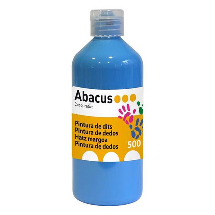 Pintura de dedos Abacus 500 ml azul claro